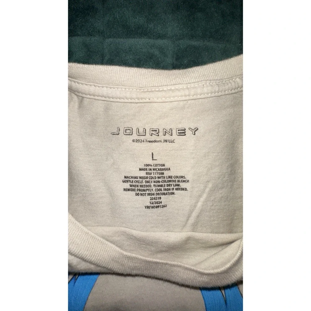 Journey Mens Short Sleeve Tee Shirt Large (L) Tan Casual Weekend